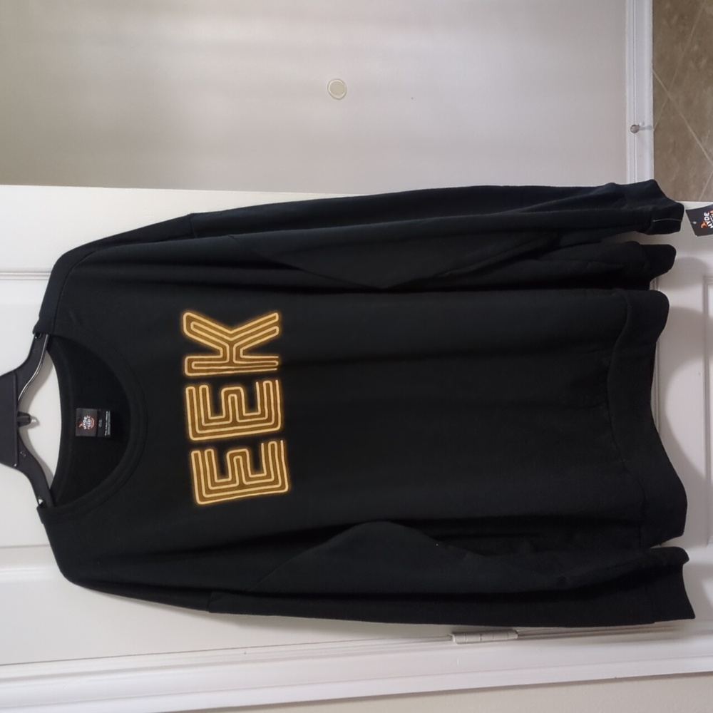 EEK Halloween Black Sleeepshirt Sweatshirt 3XLT